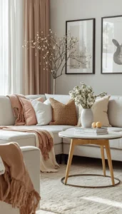 Pastel Themed Living Room Decor