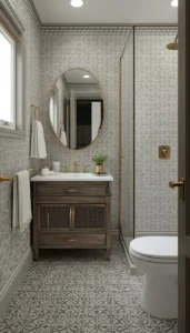 Patterned Tile Bathrooms for Statement Design