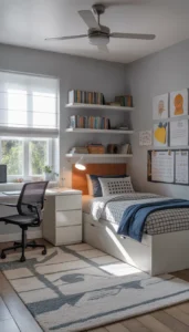 Place desks near windows