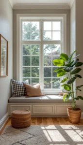 Place seating near windows