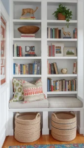 Reading Nook With Built In Shelving
