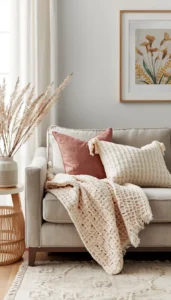 Replace Heavy Throws and Pillows