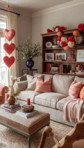 Romantic Vintage Valentines Living Room Decor