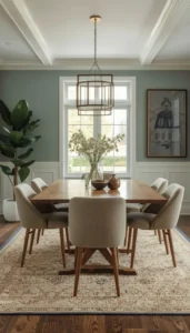 Rugs That Anchor the Dining Area