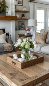 Rustic Living Room Farmhouse Easter Decor