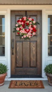 Rustic Valentine Door Decor With Cozy Charm