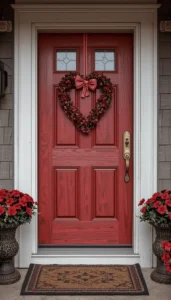 Rustic Valentine Door Decorations for Cozy Homes