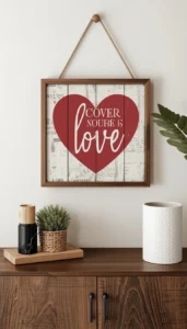 Rustic Valentine Wall Decor