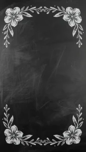 Sketch Simple Flower Borders