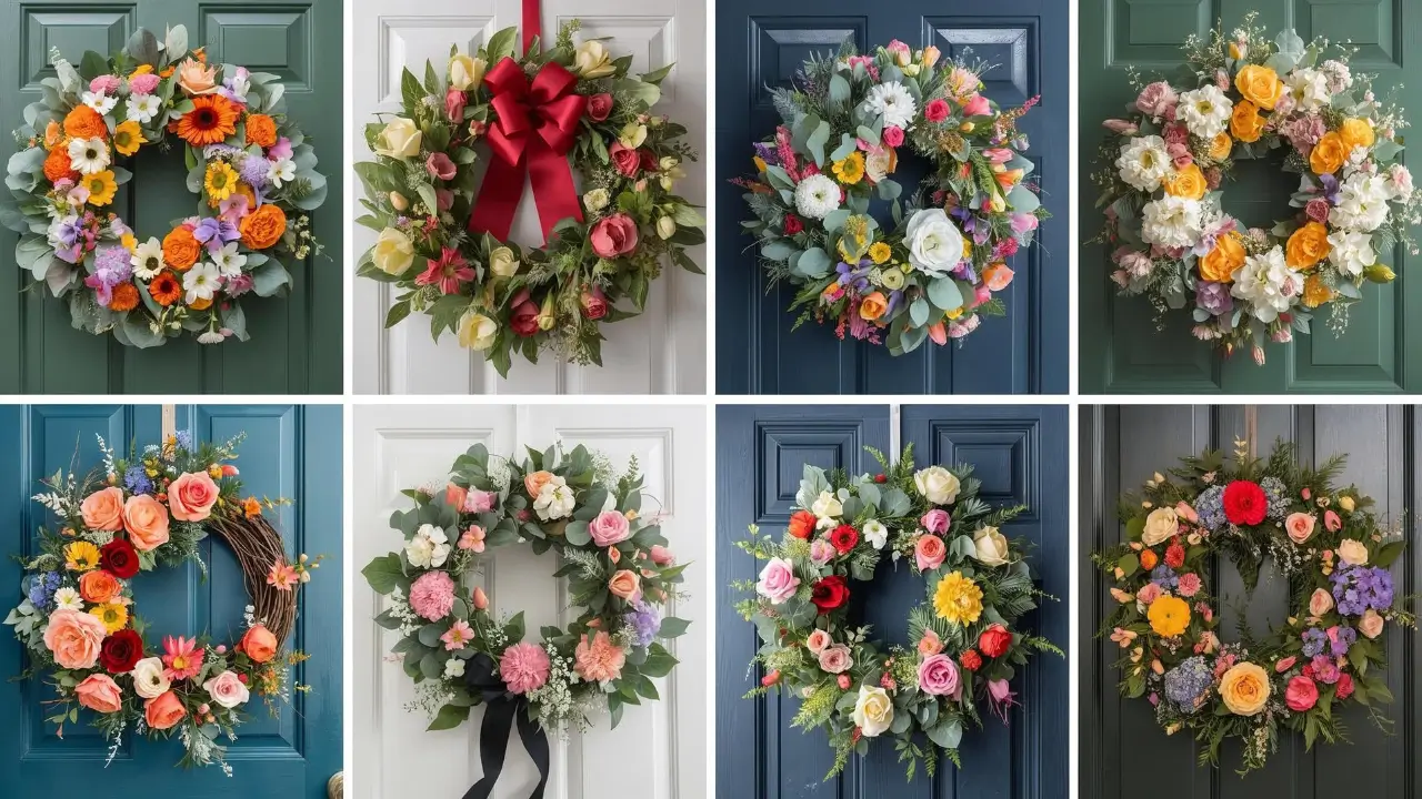 Spring Wreath for Front Door