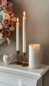 Stick to soft candle colors