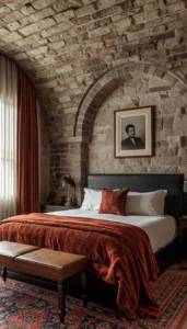 Stone and Textured Walls for Castle Inspired Style