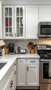 Store small items in nearby cabinets