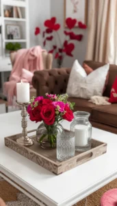 Style the coffee table simply