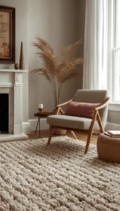 Textured Rugs and Fabrics for Cozy Comfort