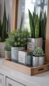 Turn containers into planters or storage