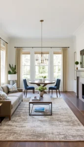 Use Area Rugs to Ground Each Space