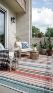 Use Colorful Outdoor Rugs