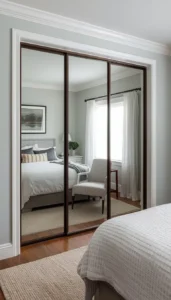 Use Mirrored Closet Doors