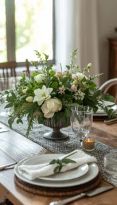 Use Mixed Greenery and Flowers