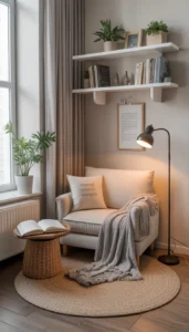 Use a floor lamp for focused lighting