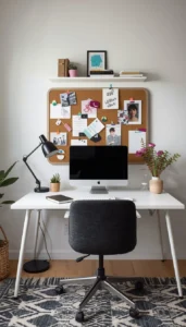 Use a pinboard or planner wall