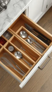Use adjustable drawer dividers