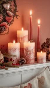 Use candles of varying heights