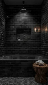 Use dark tile surrounds