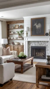 Use distressed furniture pieces