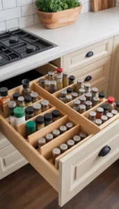 Use drawer spice inserts