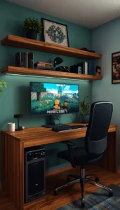 Use floating shelves