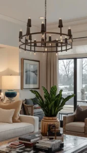 Use floor lamps in living zones