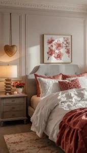 Use heart inspired or symbolic decor