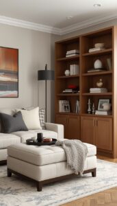 Use hidden storage furniture