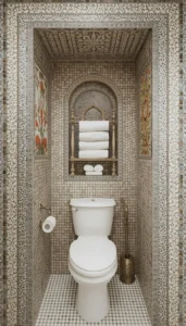 Use mosaics in niches or borders