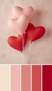 Use muted romantic shades