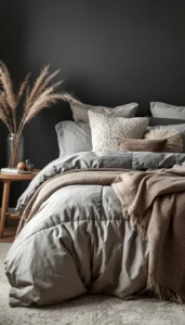 Use oversized pillows and throws