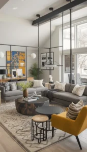 Use sofas as natural dividers