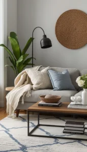 Use throw blankets and pillows