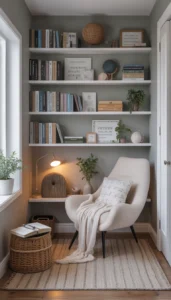 Use vertical shelving