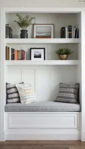 Use vertical shelving