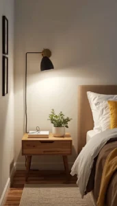 Use wall mounted lamps