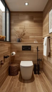 Use warm tone finishes