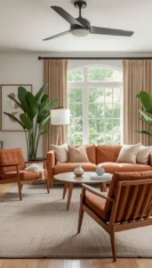 Use warm toned fabrics