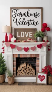 Use wooden signs with love themed words
