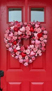 Valentine Door Wreath Ideas for a Charming Welcome