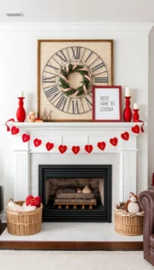 Valentine Mantel and Shelf Styling Ideas