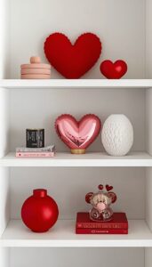 Valentine’s Day Decor for Shelves and Surfaces