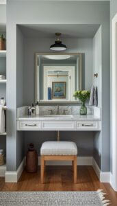 Vanity With Built In Storage Solutions